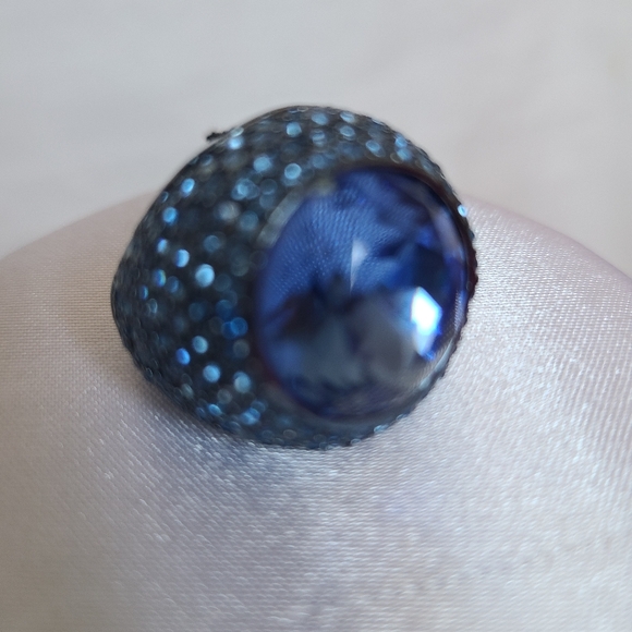 Juicy Couture Blue Cocktail Adjustable Ring NWT gift for her - Picture 2 of 8